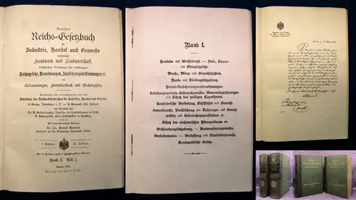 Bornhak Deutsches Reich-Gesetzbuch Bd. 1 Teil und 2 1907 Industrie,Handel.. js