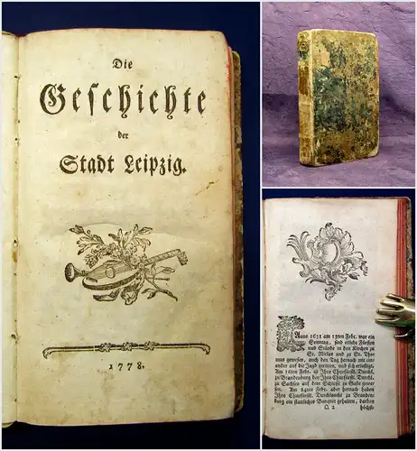 Kritzinger Die Geschichte der Stadt Leipzig 1778 Seltene EA Saxonica Sachsen mb