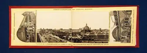 Berlin Leporello um 1890 Gesamtlänge 3,70 m 9,5 x 15 cm Lithographie js
