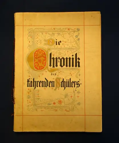 Brentano, Clemens Die Chronik des fahrenden Schülers 1883 Belletristik Lyrik js