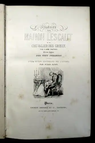 Janin Histoire de Manaon Lescaut et du Chevaliers Grieux o.J. Geschichte js