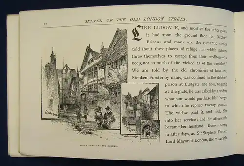 Hake Ye Historical Sketch of ye olde London Streete Wherein Gravynges o.J. js