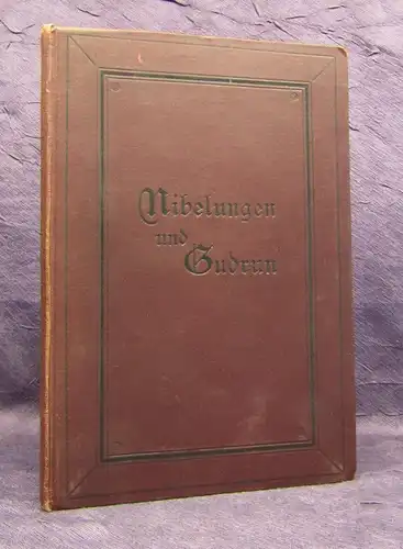 Kamp Nibelungen und Gudrun in metrischer Übersetzung 1911 Klassiker js