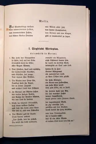 Kamp Nibelungen und Gudrun in metrischer Übersetzung 1911 Klassiker js