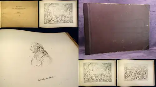 Zeichnungen v. Asmus Jacob Carstens In Umrissen gest. v. W. Müller 1849  js