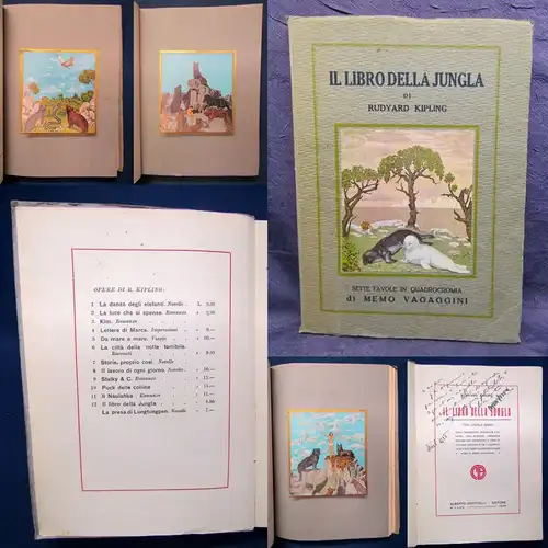 Il Libro Della Jungla ( The Jungle Book) 1928 Bildband Geschichten Erzählungen j