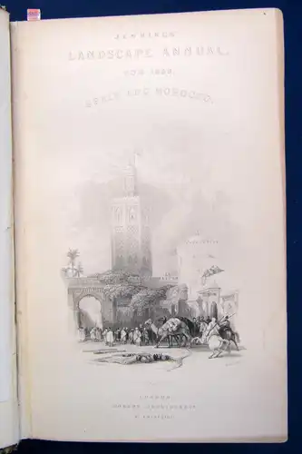 Roscoe The Tourist in Spain and Morocco 1838 Landeskunde Ortskunde Reise sf