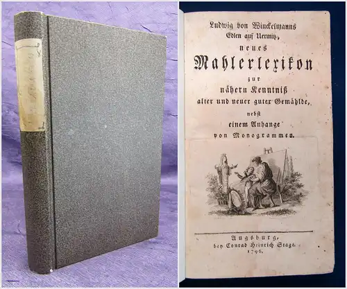 Ludwig von Winckelmanns Edlen auf Uermiß neues Mahlerlexikon 1796 Erstausgabe sf