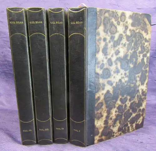 Alain-René Le Sage Histoire de Gil Blas de Santillane 4 Bde 1795 Roman EA sf