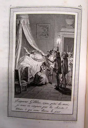 Alain-René Le Sage Histoire de Gil Blas de Santillane 4 Bde 1795 Roman EA sf