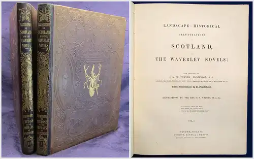 Turner Landscape - Historical. Illustrations of Scotland 2 Bde o.J. England sf