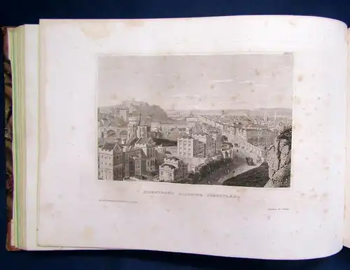 Meyers Universum Sehenswerthesten und Merkwürdigkeiten 1.Bd Stahlstich 1834 js