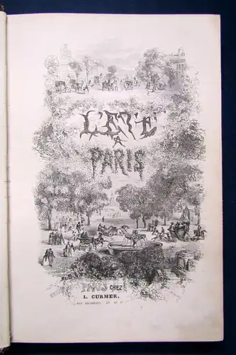 M. Jules Janin L `Ete` a Paris 1843 Sommer in Paris 18 Stahlstiche v. Lami js