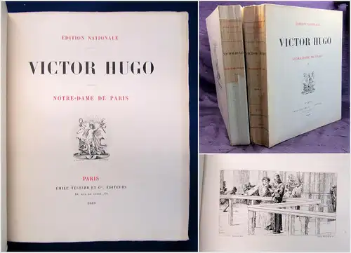 Hugo Notre - Dame de Paris. Edition nationale. 2 Bde. 1889 Belletristik sf