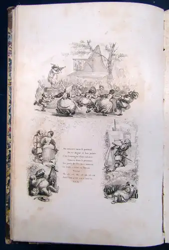 Delloye Chants et Chansons populaires de la France. le-9e serie. 3 Bde. 1843 sf