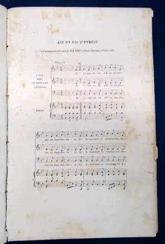 Delloye Chants et Chansons populaires de la France. le-9e serie. 3 Bde. 1843 sf