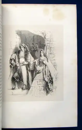 Lamartine La Jerusalem Delivree 1841 EA Ledereinband der Zeit Geschichte js