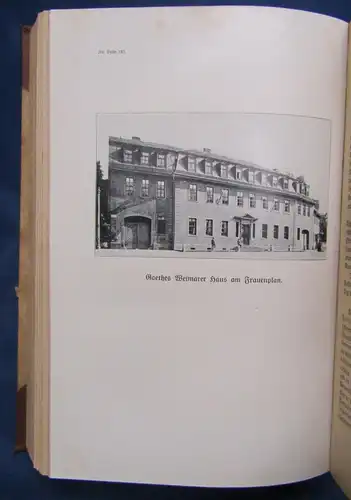 Engel Goethe Der Mann und das Werk 2 Bände 1921 Abbildungen Or. Halbleinen js