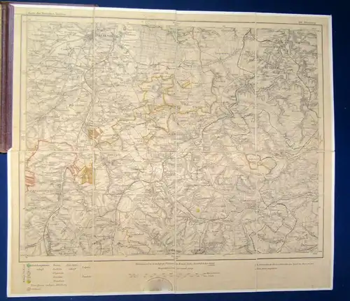 Topografische Kartealtenburg 441 1880 Geografie Ortskunde Landeskunde  js