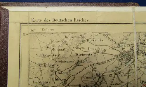 Topografische Kartealtenburg 441 1880 Geografie Ortskunde Landeskunde  js