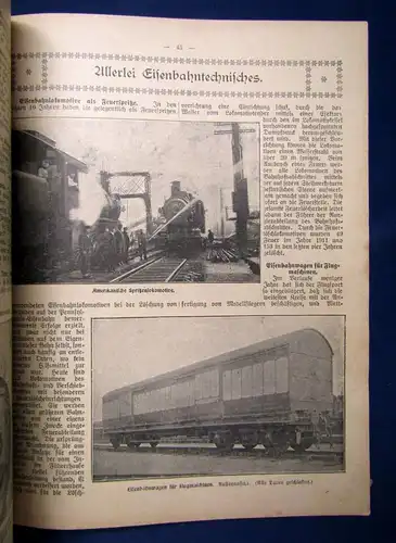 Der Eisenbahner 10 Jhge. selten ohne Kalender u. Kunstbeilagen 1904, 1907... js