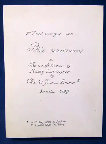 22 Zeichnungen von Phiz zu The Confessions of Harry Lorrequer by Lever 1839 js