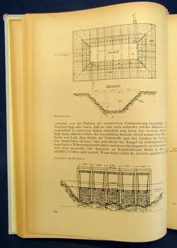 Kreuz Teichbau und Teichwirtschaft 25 Zahlentafeln 51 Abbildungen 1951 js