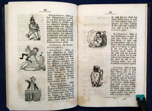 Adolf Brennglas Komischer Volks - Kalender 4. Jhg. 1849 Humor Belletristik