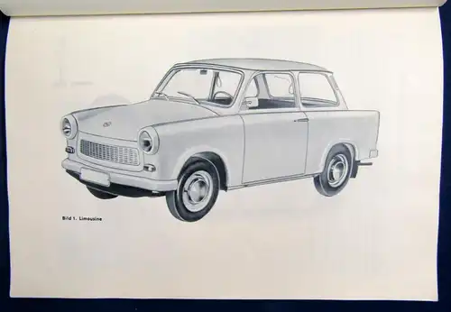 Betriebsanleitung "Trabant 601" Original Broschur 1975 Mit 2 Schaltplänen js