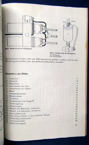 Betriebsanleitung "Trabant 601" Original Broschur 1975 Mit 2 Schaltplänen js