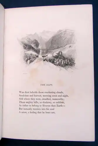 Rogers Italy. A Poem. 1830 Einbandkunst Handeinband Erstausgabe Gedichte sf