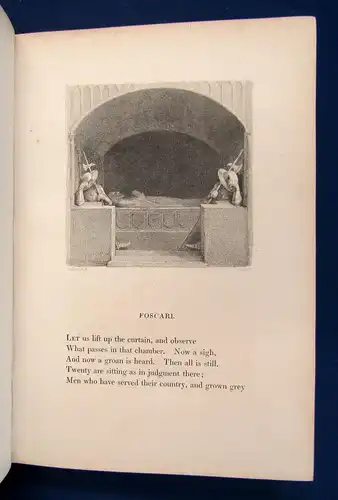 Rogers Italy. A Poem. 1830 Einbandkunst Handeinband Erstausgabe Gedichte sf