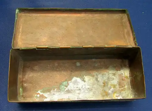 Tabakdose aus Kupfer um 1700 Tabatiere fein graviert Sammeln Zubehör sf