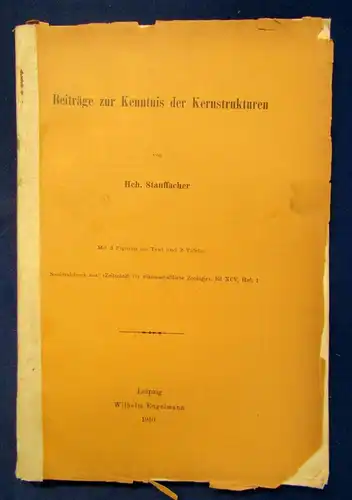 Stauffacher Beiträge zur Kenntnis der Kernstrukturen 1910 sehr selten js