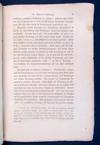 Wydenbrugk Reichstag oder Parlament? 1862 Politik Wissen Studium Geschichte js