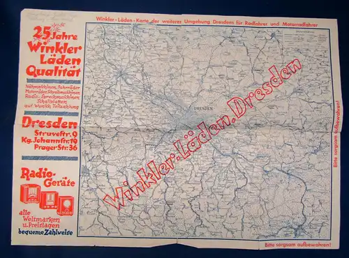 Orig. Prospekt Dresdner Naumann Fahrräder um 1930 Geschichte Sachsen sf