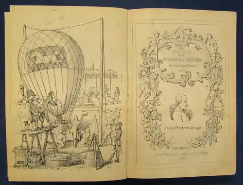 Knigge Die Reiße nach Braunschweig Komischer Roman 1839 Geografie Geschichte js