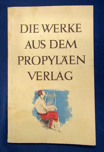 Die Werke aus dem Propyläen Verlag 1935 Geschichte Klassiker Kunst Kultur sf