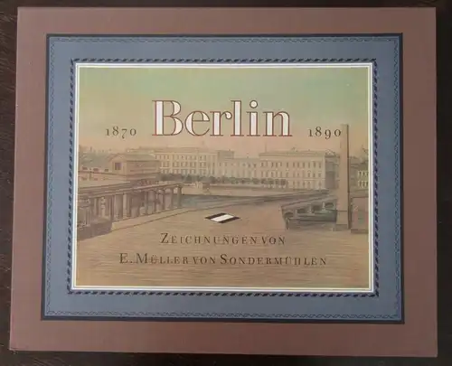 Volk Berlin 1870- 1890 Or. Kassette Kommentarbuch Zeichnungen 1986 Faksimile js