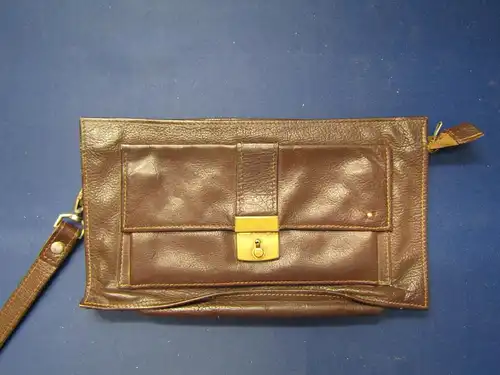 Hochwertige Herrenhandtasche Leder um 1970 gebraucht Accessiores sf