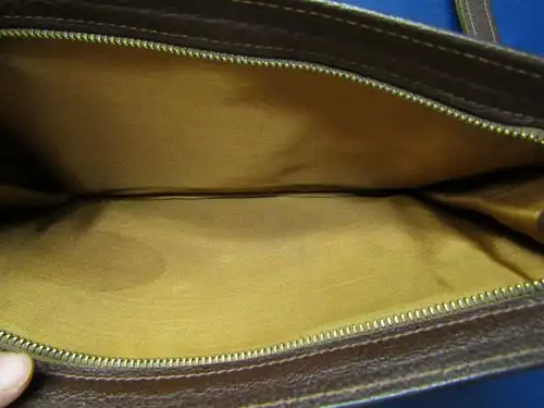 Hochwertige Herrenhandtasche Leder um 1970 gebraucht Accessiores sf