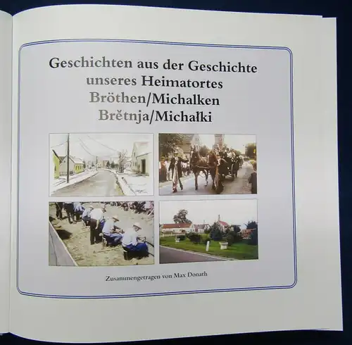 Donath Geschichten aus der Geschichte unseres Heimatortes Bröthen 2000 js