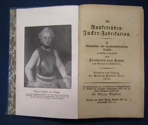 Koppy Die Runkelrüben - Zucker - Fabrikation 1919 Handwerk Technik Industrie sf