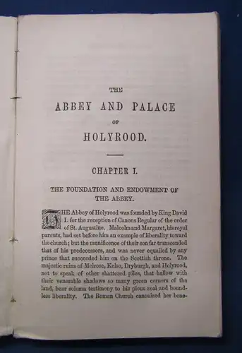 The Abbey and Palace of Holyrood 1849 Klosterkirche Edinburgh geschützt   js