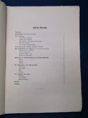 Zöppritz Gedanken über die Eiszeiten 1903 seltene EA Ihre Ursache, Folgen.. js