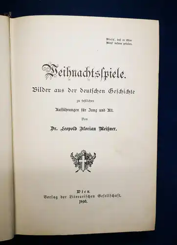 Meißner Weihnachtsspiele (Bilder aus der deutschen Geschichte) 1896 sf