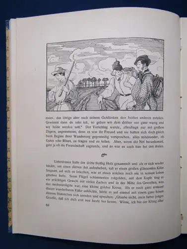 Bruck altes in neuem Gewande 10 Tiermärchen Buchschmuck E. Pelikan o. Jahr js