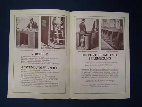 Original Prospekt Protos-Fusswärmer um 1925 Technik Reklame Sammeln Werbung sf