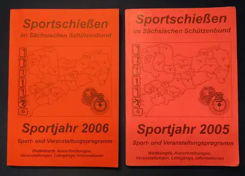 Sportschießen im Sächsischen Schützenbund 2 Bde 2005/2006 Wettkämpfe sf