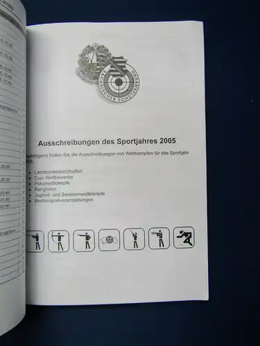 Sportschießen im Sächsischen Schützenbund 2 Bde 2005/2006 Wettkämpfe sf